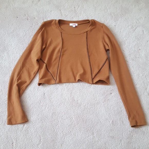 LNA Mustard Crop Top - Picture 5 of 8